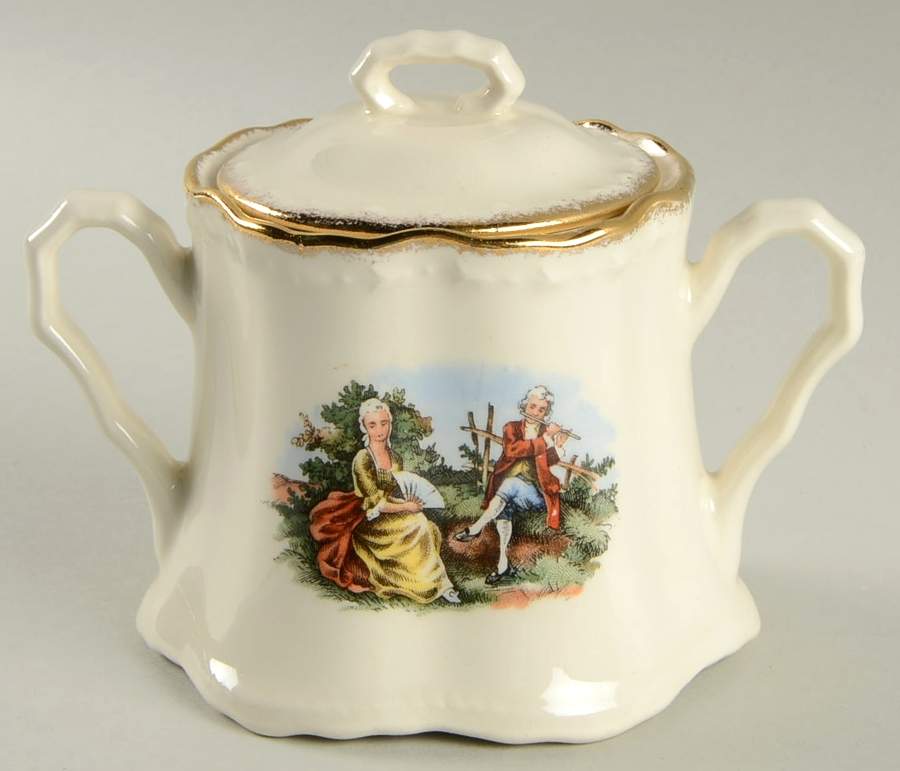 CRO163 Sugar Bowl & Lid by Crooksville-1