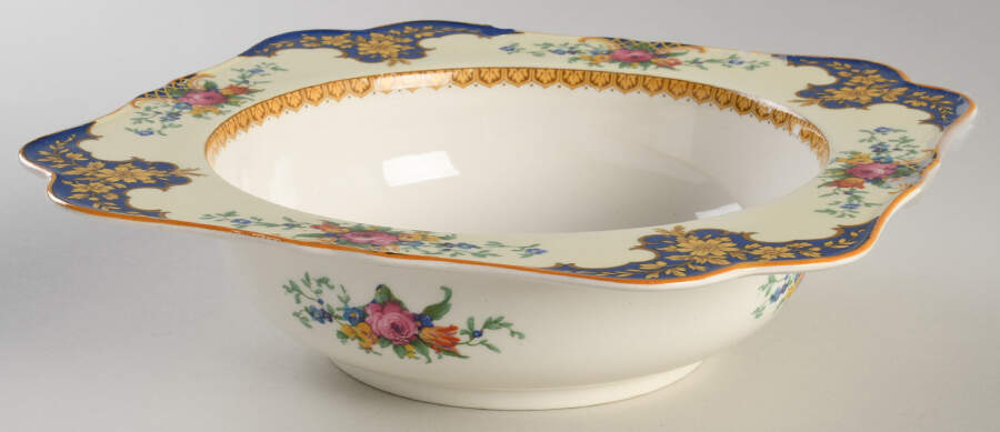 Westminster (Square, Scalloped) Round Vegetable No Lid by Crown Ducal-1