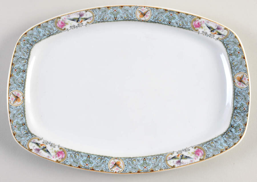 CWX2 12" Rectangular Serving Platter by Crown China (Czech)-1