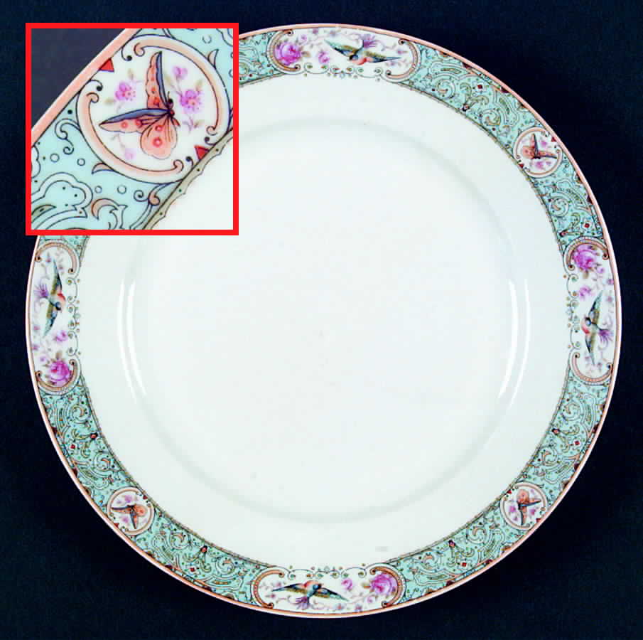 CWX2 Dinner Plate by Crown China (Czech)-1