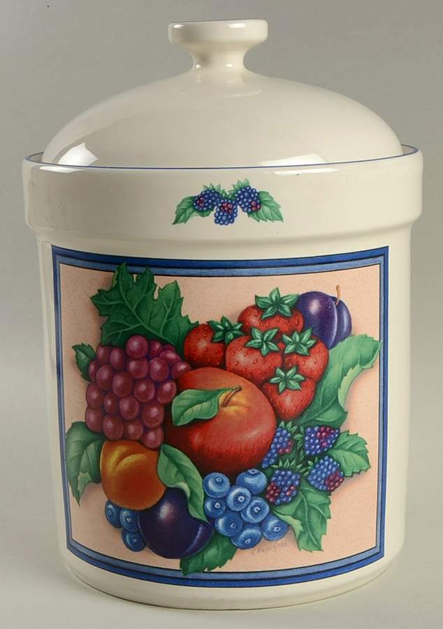 Fruit and Berry Large Canister & Lid by Certified International-1
