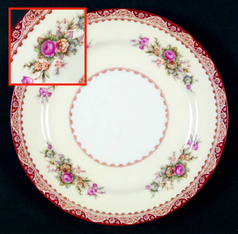 CHE13 Salad Plate by Cherry China (Japan)-1