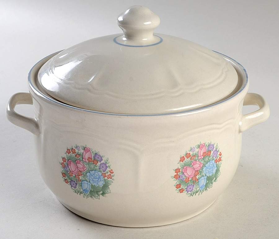 Spring Meadow 2 Qt Round Covered Casserole by China (Made in China)-1
