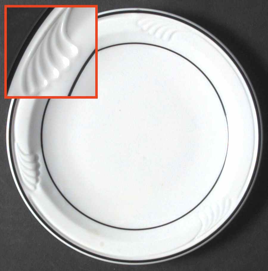 Classic Ebony Bread & Butter Plate by Corning Corelle-1