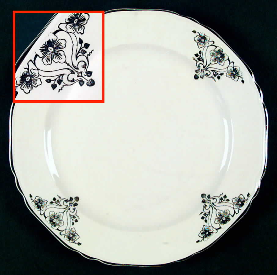 CRP68 Luncheon Plate by Crown Potteries-1