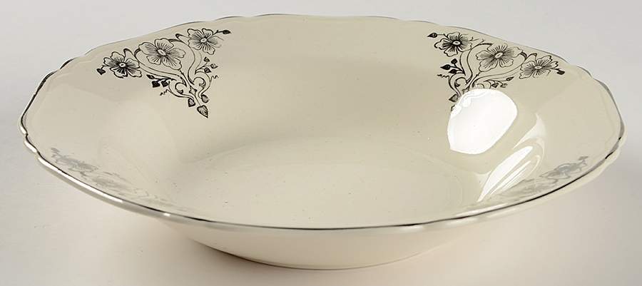 CRP68 Rim Soup Bowl by Crown Potteries-1