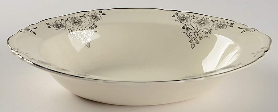 CRP68 9" Oval Vegetable Bowl by Crown Potteries-1
