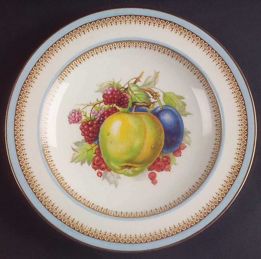 CRD113 (Blue) Luncheon Plate by Crown Ducal-1