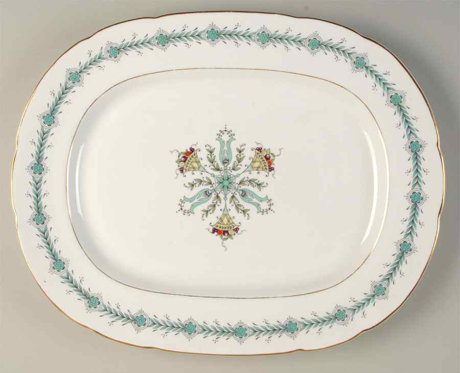 Geneva (Athens Shape) 15" Oval Serving Platter by Coalport-1