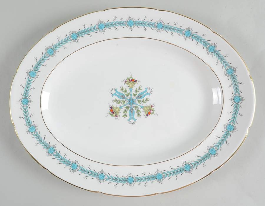 Geneva (Athens Shape) 13" Oval Serving Platter by Coalport-1