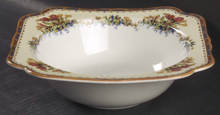 Tulip 8" Square Vegetable Bowl by Crown Ducal-1