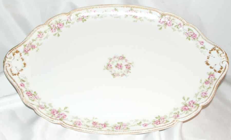 CHF564 16" Oval Serving Platter by Charles Field Haviland-1