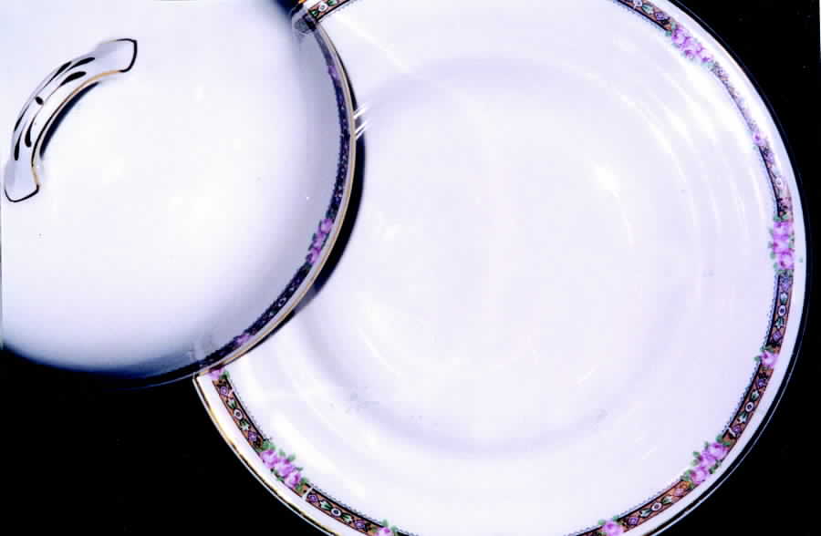 CRO166 Round Covered Butter by Crooksville-1