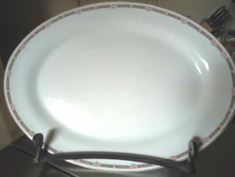 CRO166 17" Oval Serving Platter by Crooksville-1
