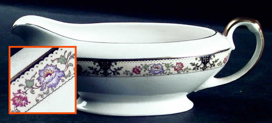 CRP70 Gravy Boat by Crown Potteries-1
