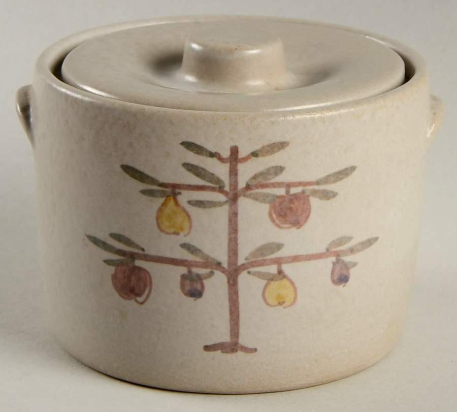 Tree of Life Sugar Bowl & Lid by Chatham Potters -1