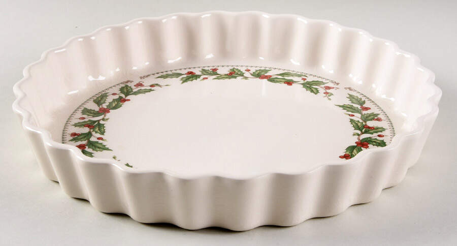 Ivory Holly (Japan) 10" Quiche by The Cellar (China)-1