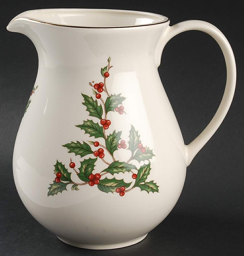 Ivory Holly (Japan) 64 Oz Pitcher by The Cellar (China)-1