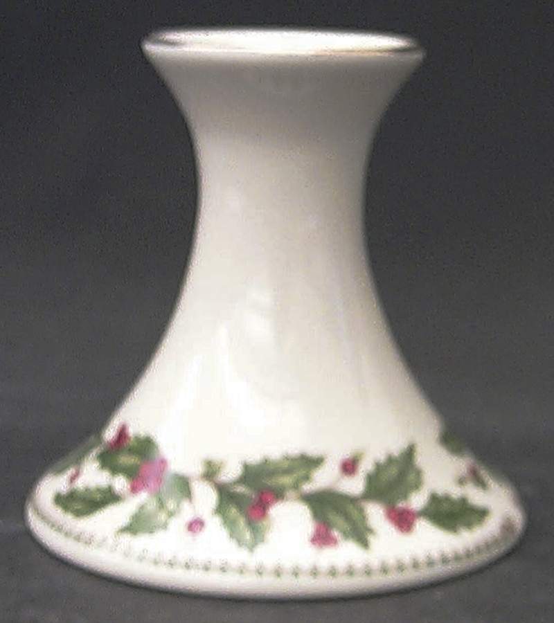 Ivory Holly (Japan) 3" Candlestick by The Cellar (China)-1