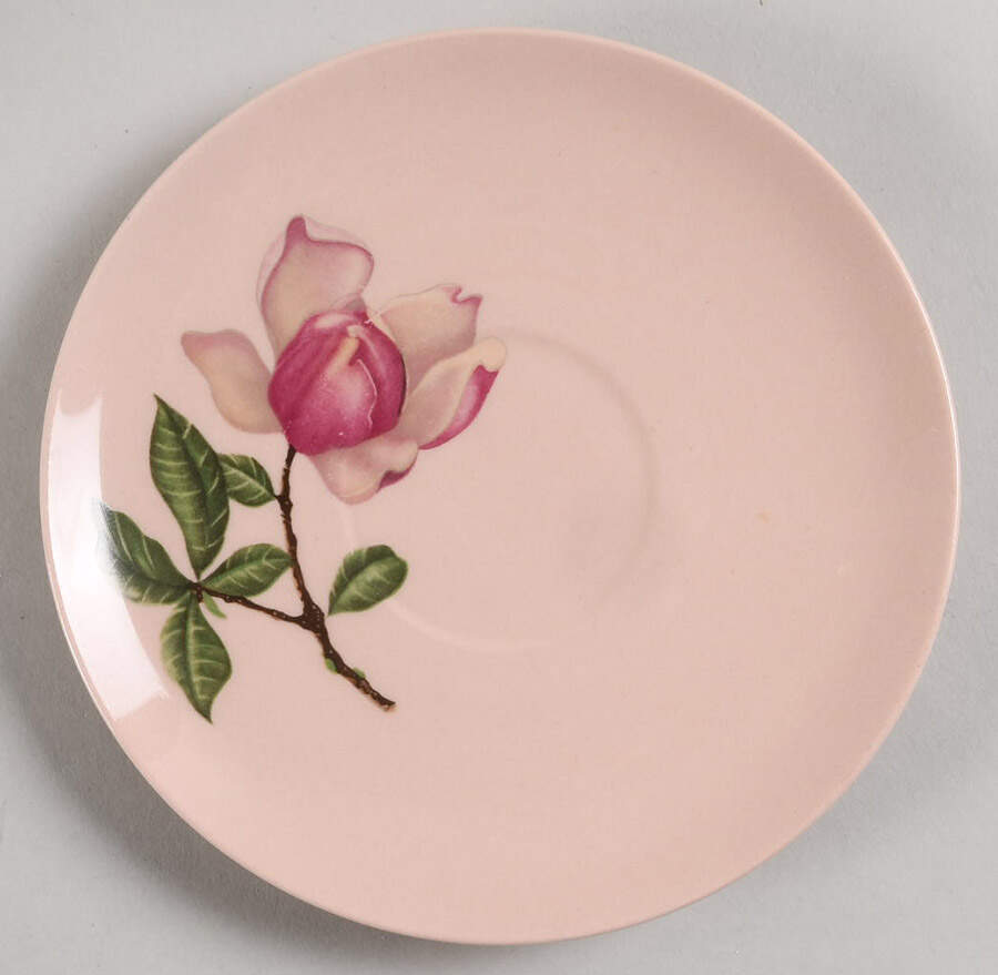 Southern Bell Pink Saucer by Crooksville-1