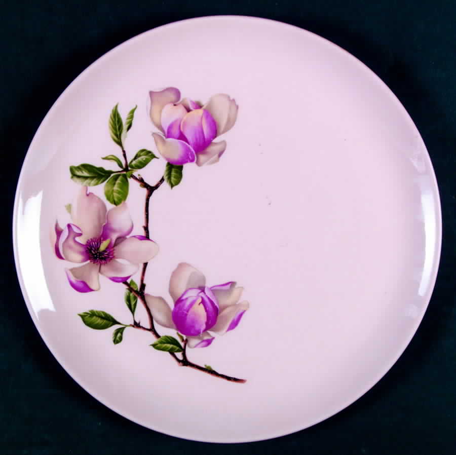 Southern Bell Pink Dinner Plate by Crooksville-1