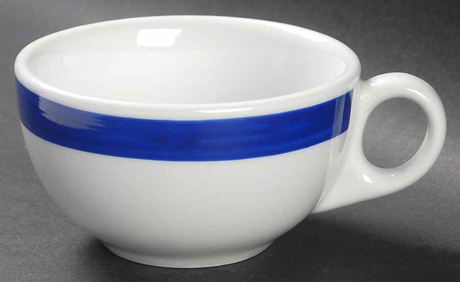 Diner Blue Flat Cup by Crate & Barrel-1