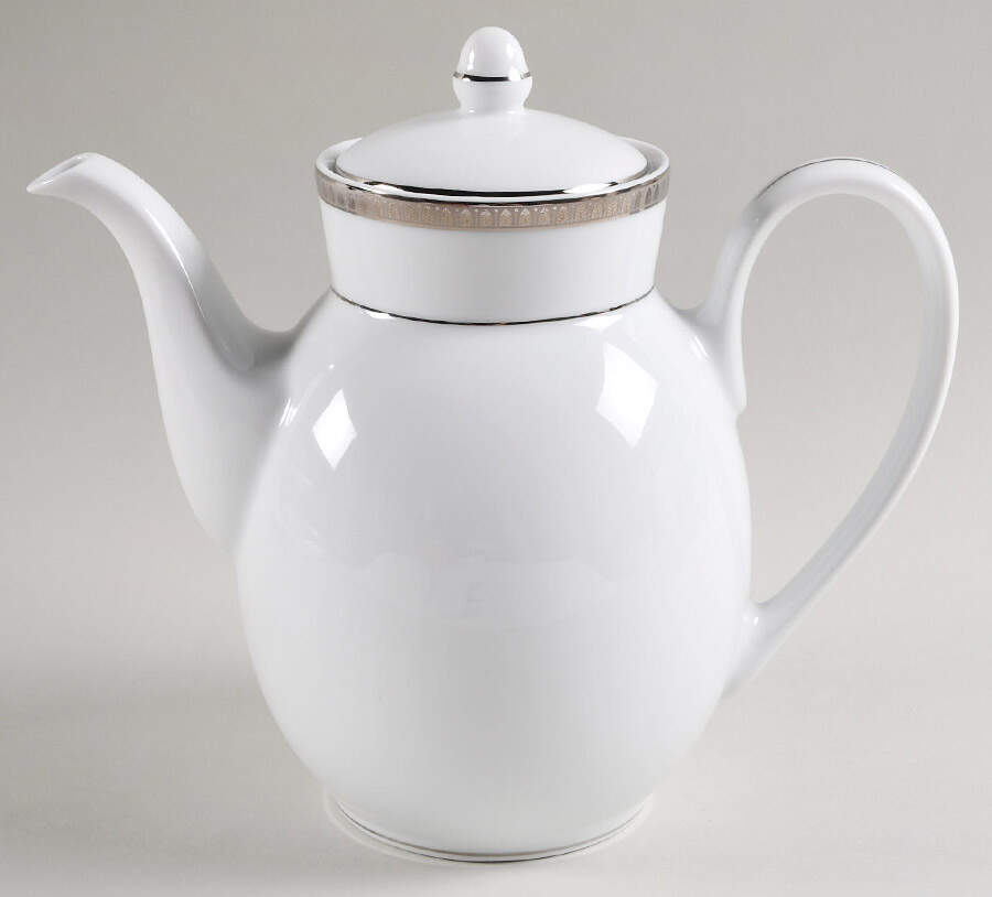 Malmaison (Platinum) Coffee Pot & Lid by Christofle-1