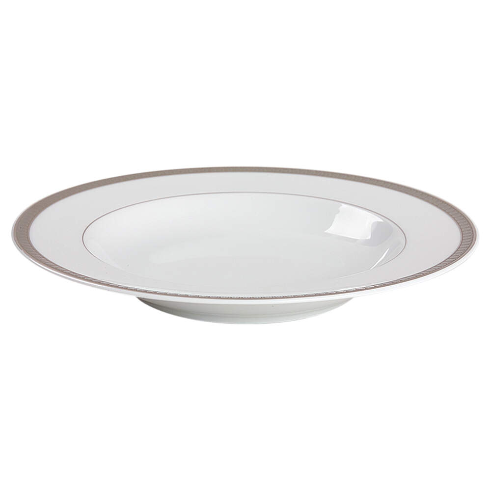 Malmaison (Platinum) Rim Soup Bowl by Christofle-1