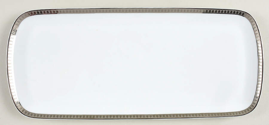 Malmaison (Platinum) Oblong Cake Plate by Christofle-1