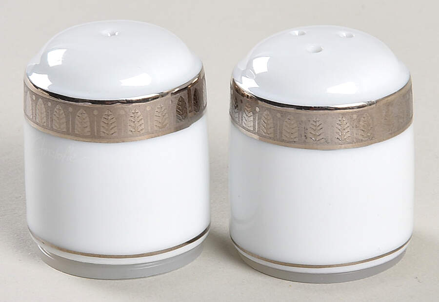 Malmaison (Platinum) Individual Salt & Pepper Set by Christofle-1