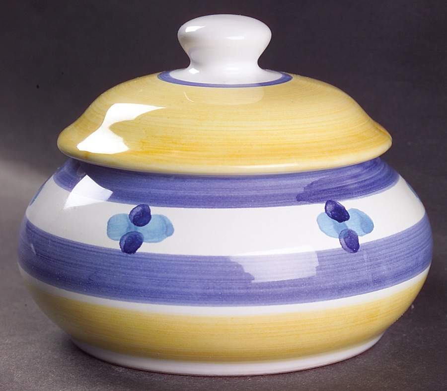 Zafferano Sugar Bowl & Lid by Caleca-1