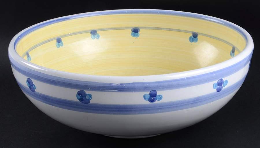 Zafferano 10" Round Vegetable Bowl by Caleca-1