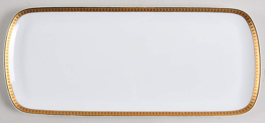 Malmaison (Gold) Large Sandwich Tray by Christofle-1