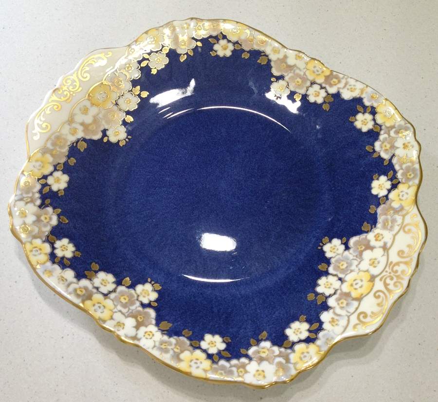 CRS72 Square Handled Cake Plate by Crown Staffordshire-1