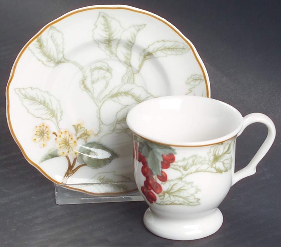 Summer Grove Footed Demitasse Cup & Saucer Set by Charter Club-1
