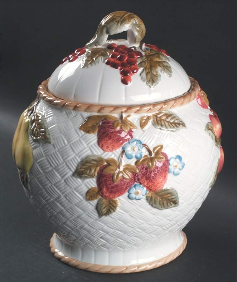 Summer Grove Sculpted Cookie Jar & Lid by Charter Club-1