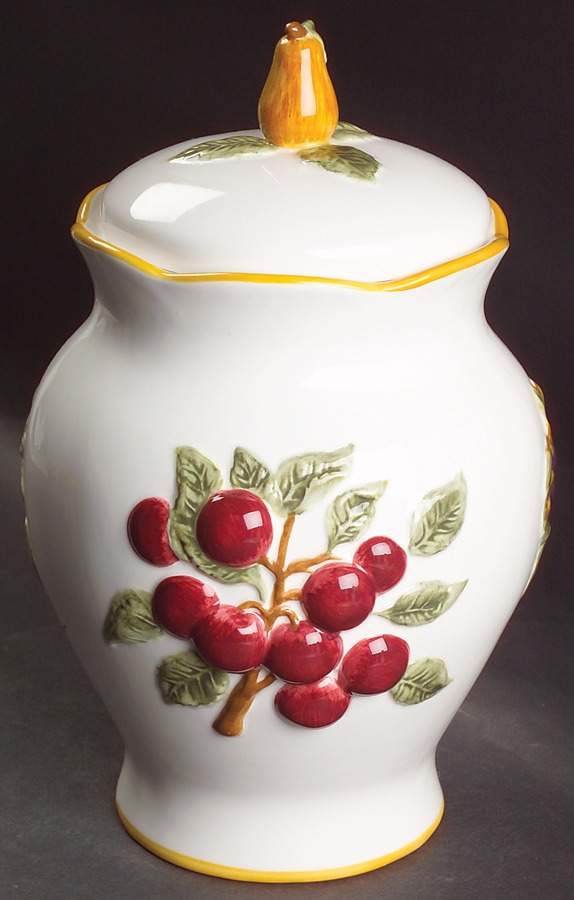 Summer Grove 9" Storage Jar & Lid by Charter Club-1