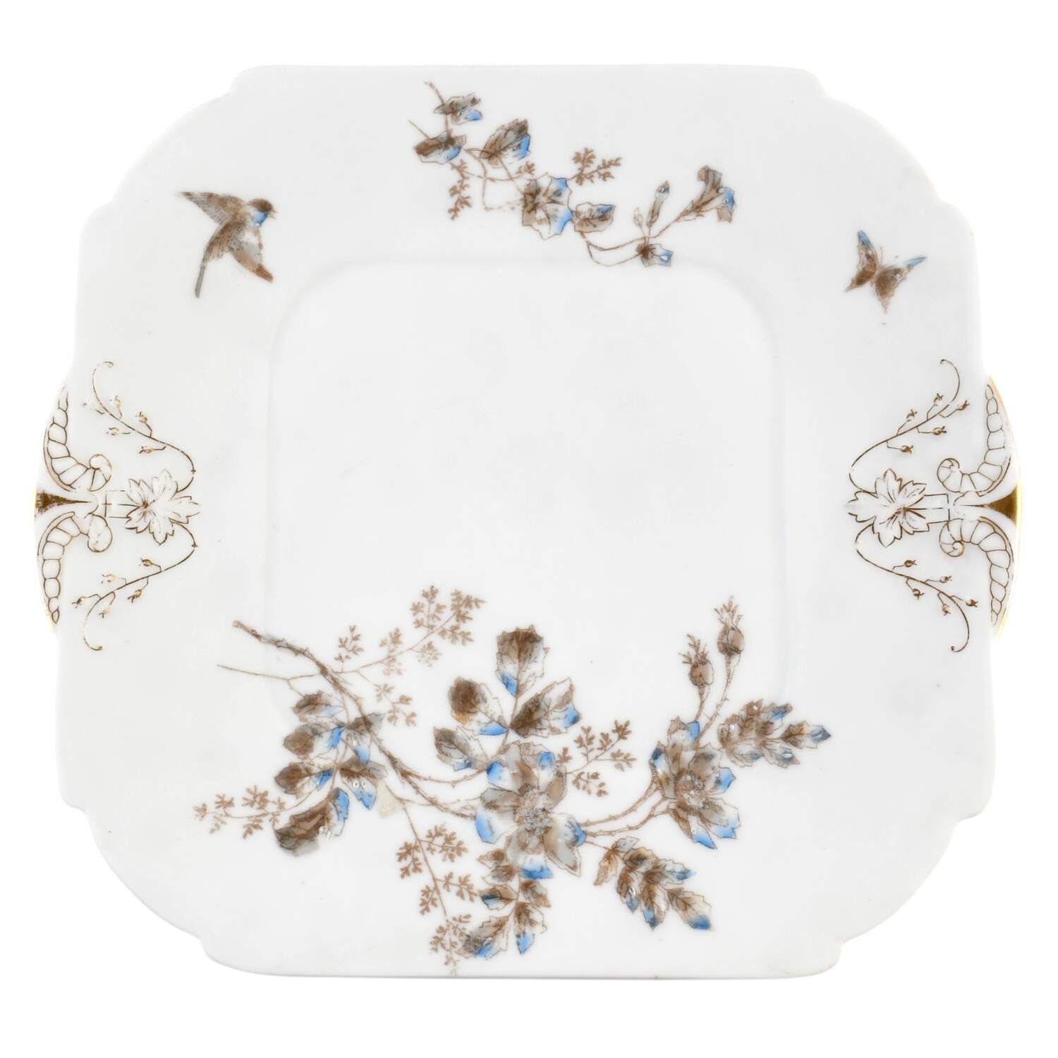 CHF588 9" Square Handled Cake Plate by Charles Field Haviland-1