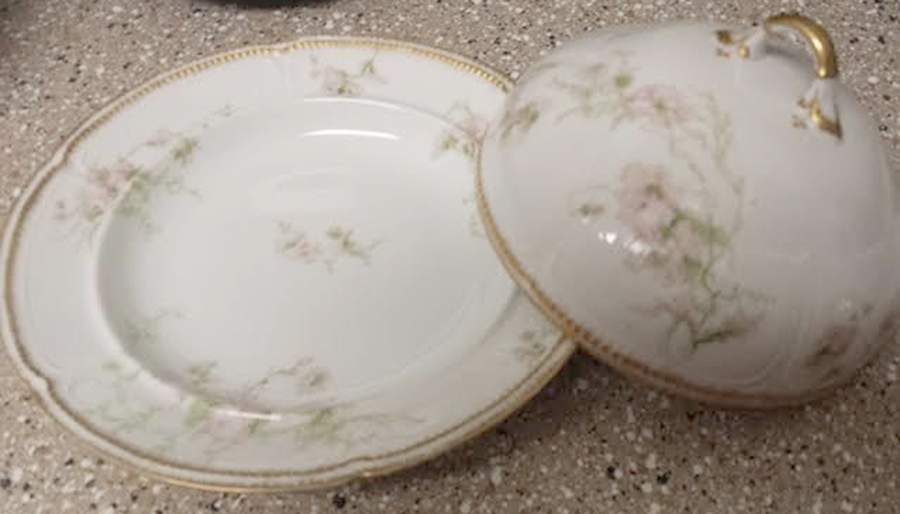 Schleiger 377a Round Covered Butter by Charles Field Haviland-1