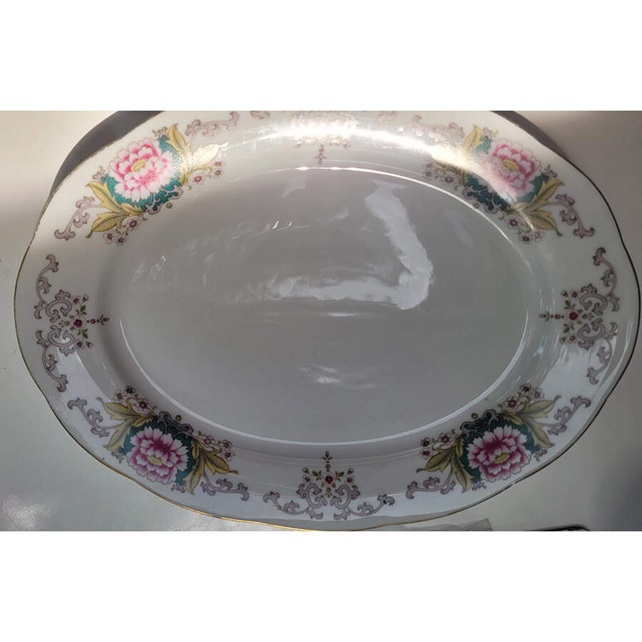 YSH2 14" Oval Serving Platter by Yong Sheng Porcelain-1