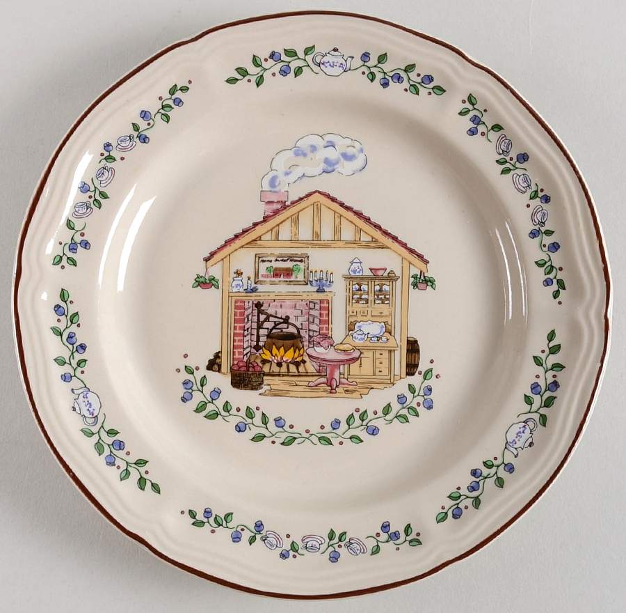 Home Sweet Home Salad Plate by Century China-1