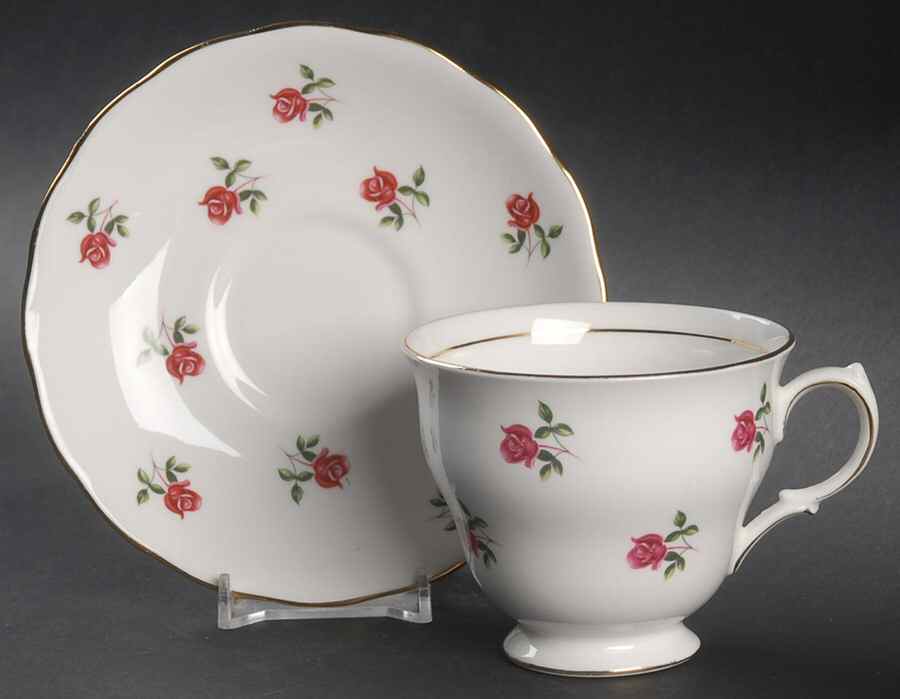 7433 Footed Cup & Saucer Set by Colclough-1