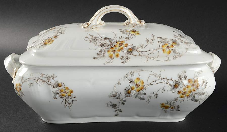 Schleiger 1301c Rectangular Tureen & Lid by Charles Field Haviland-1