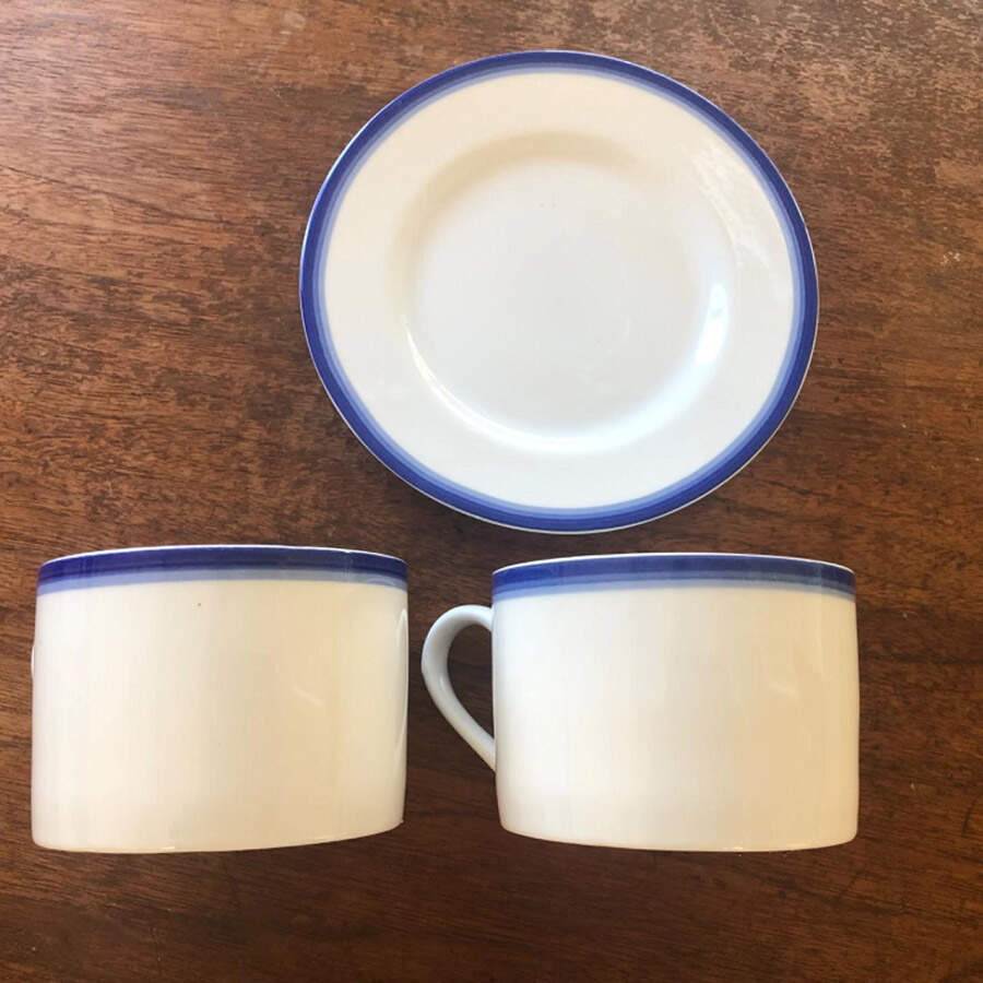 CBL16 Flat Cup & Saucer Set by Crate & Barrel-1