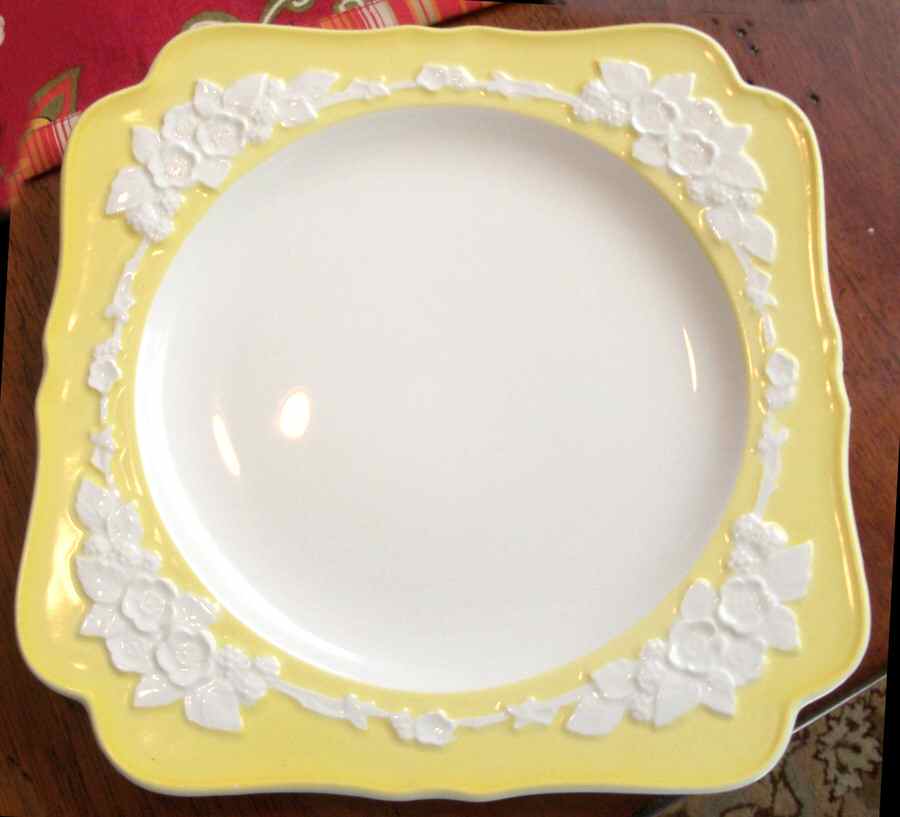 CRD128 Square Salad Plate by Crown Ducal-1