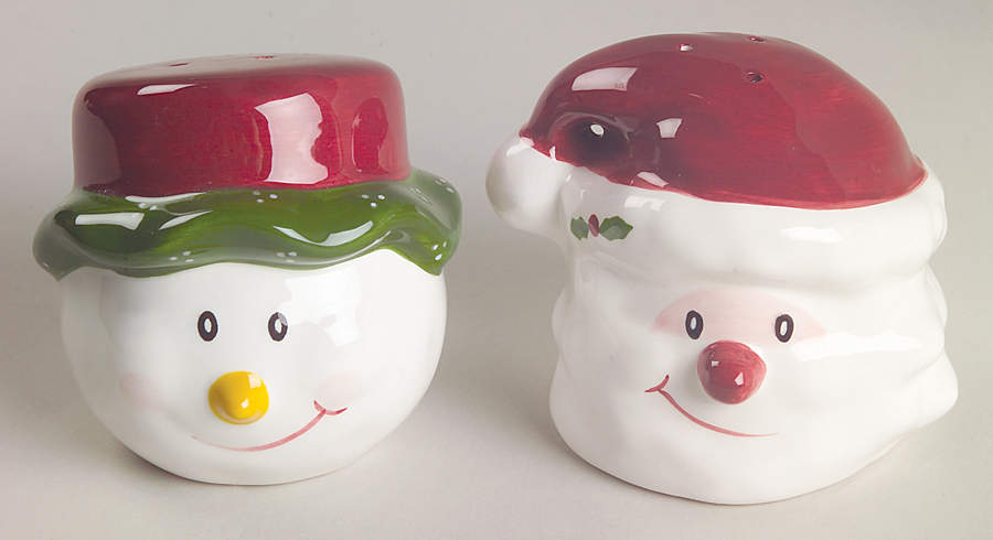 Christmas Twilight Collection Figural Salt & Pepper Set by The Cellar (China)-1