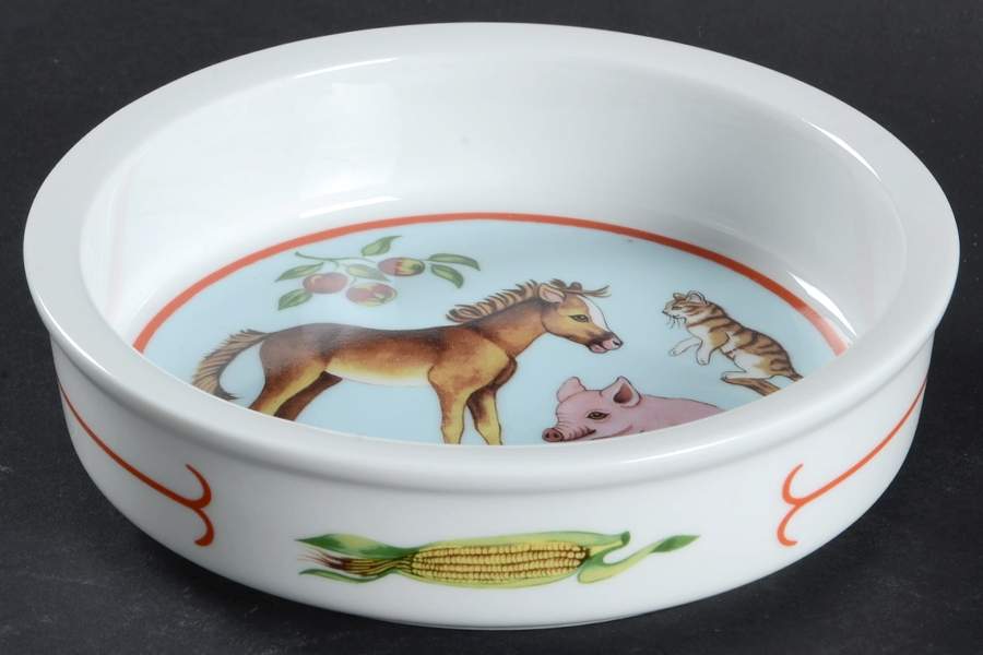 Barn Dance Child's Bowl by Lynn Chase-1