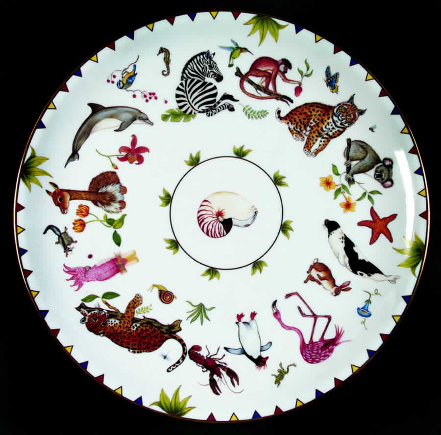 Harmony 14" Chop Plate (Round Platter) by Lynn Chase-1
