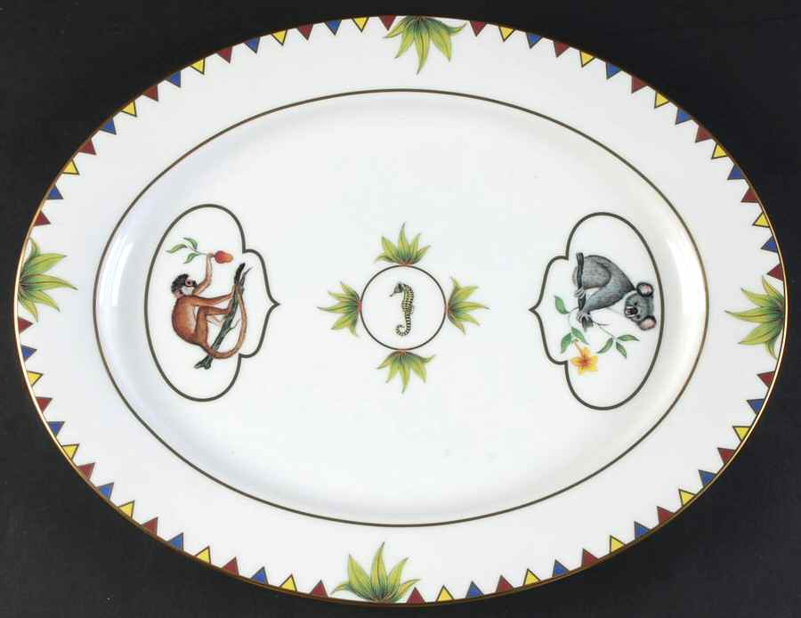 Harmony 14" Oval Serving Platter by Lynn Chase-1