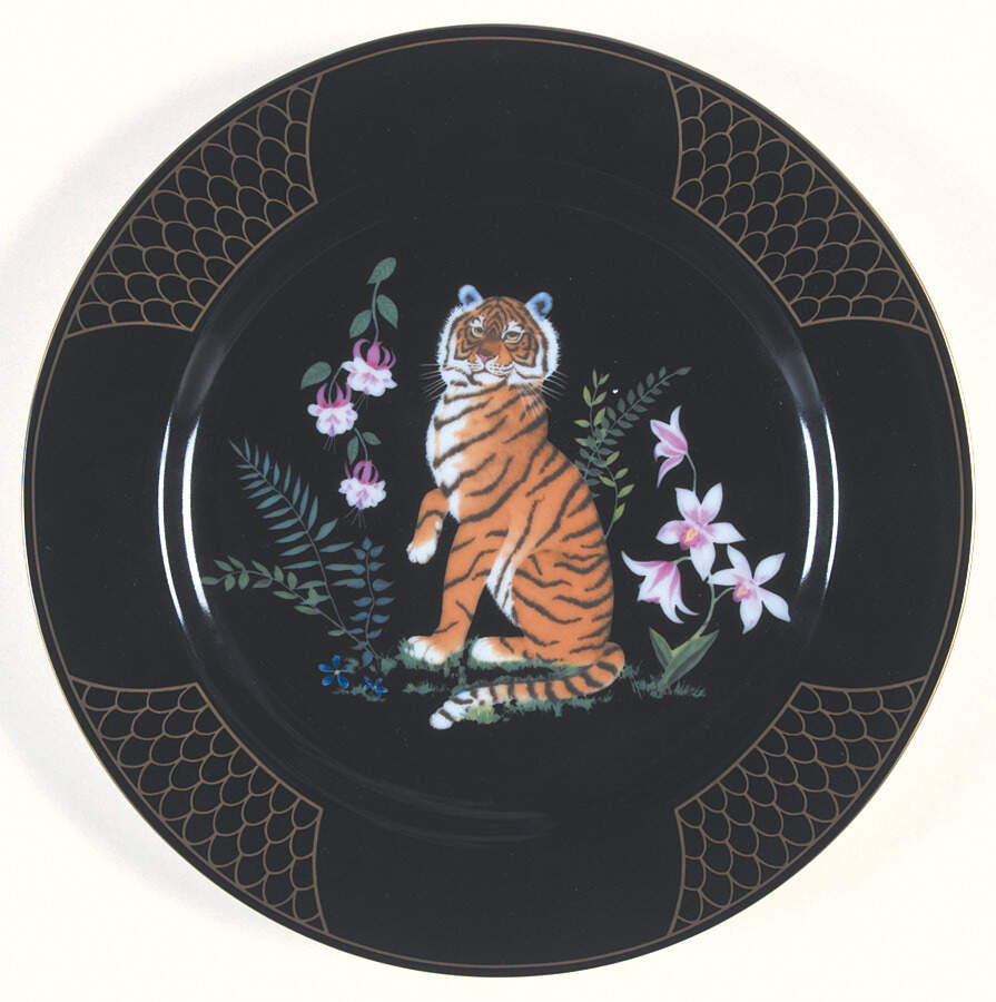 Midnight Collection Salad Plate by Lynn Chase-1